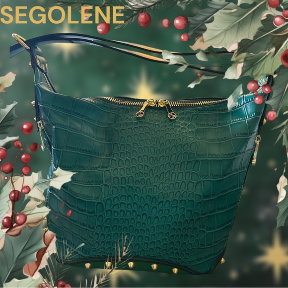 HOST PICK 🍀🎀🍀Segolene en Cuir Embossed Croc Bag Sling Bag or Shoulderbag🎀🍀 - Picture 2 of 15